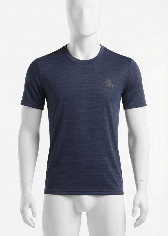 Adidas Men's Navy Blue T-Shirt