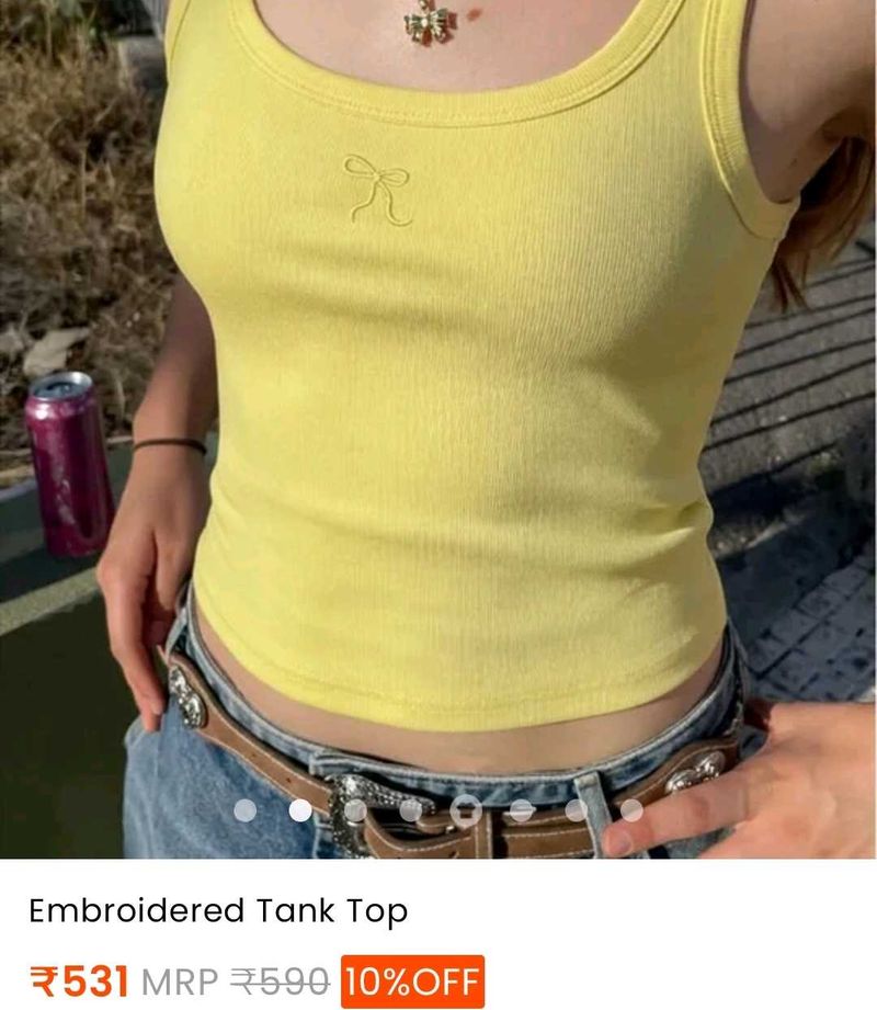 SAVANA Bow tank top