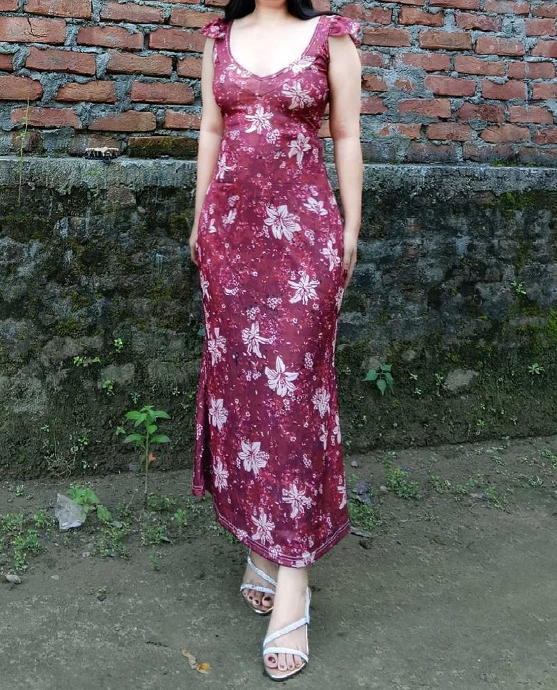 Savana Floral Mermaid maxi dress
