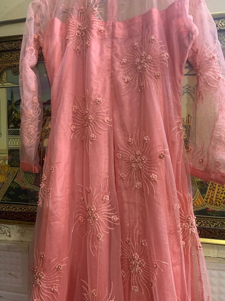 Pink Embellished Gown