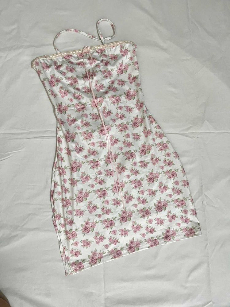 Floral Print Mini Dress