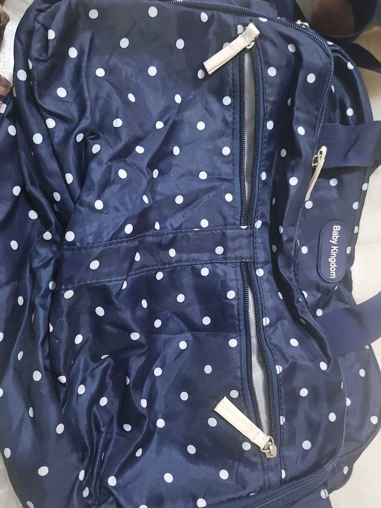 Baby Kingdom Polka Dot Diaper Bag