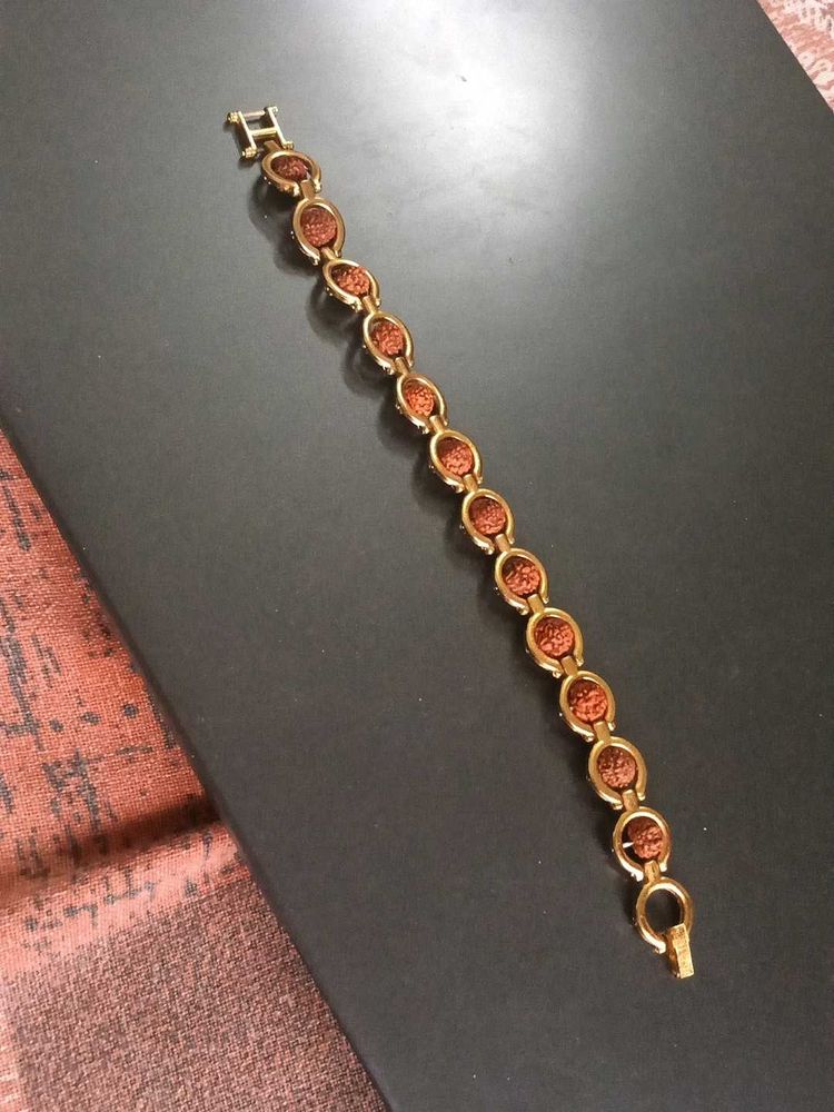 Unique Rudraksha Gold Bracelet