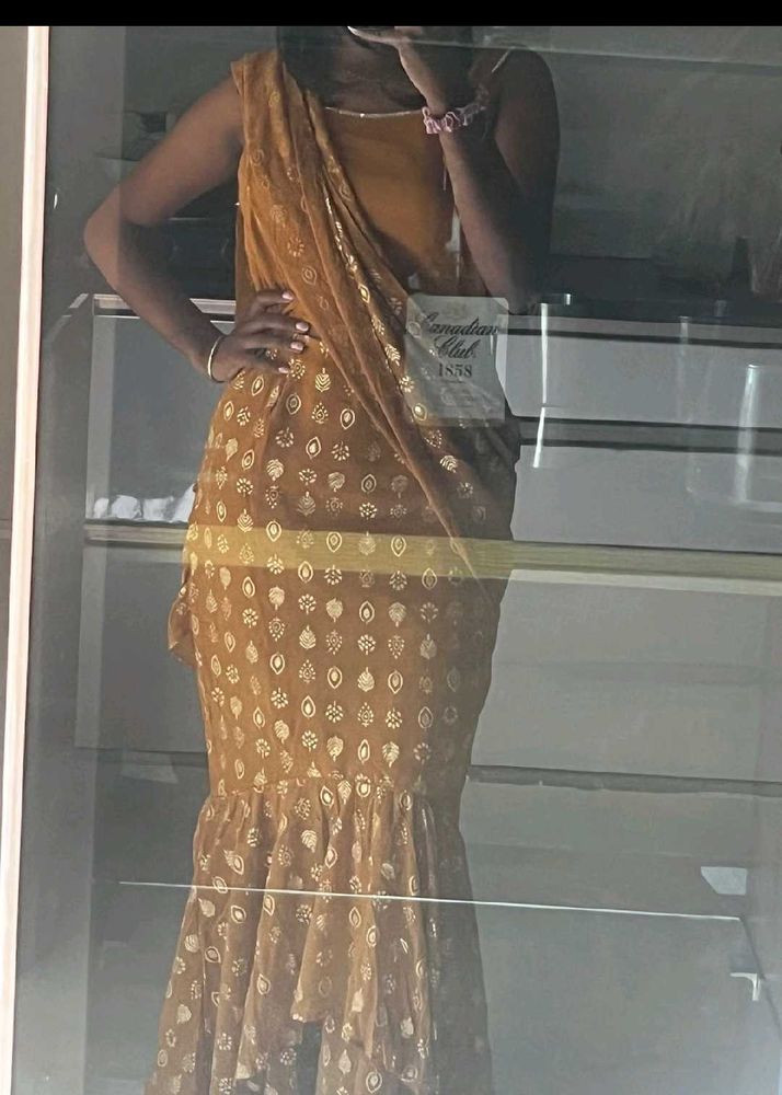 NEW INDYA MUSTARD GOWN