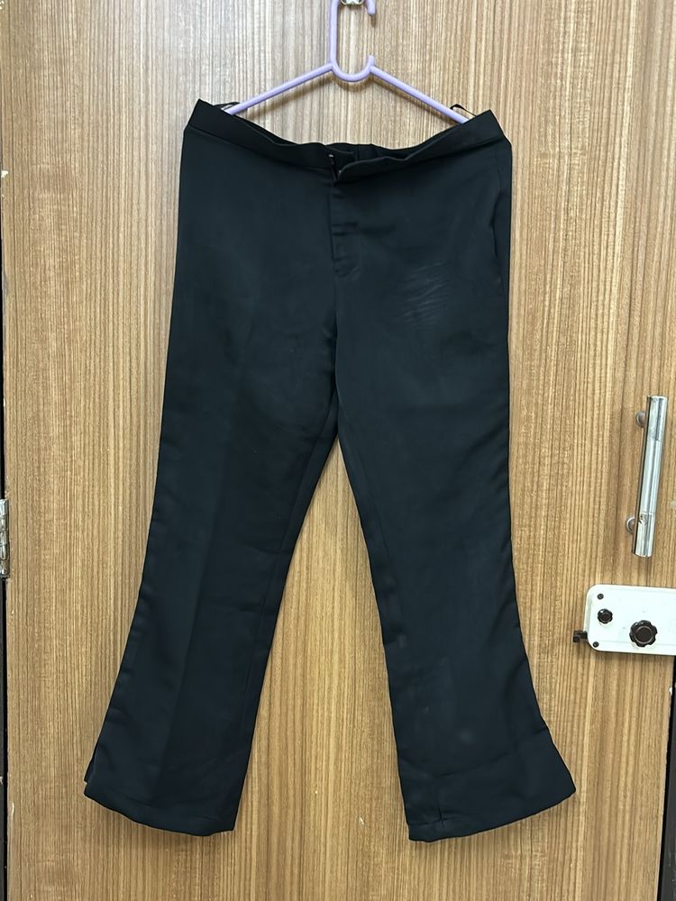 Black Formal Corporate Trouser Pants For Women
