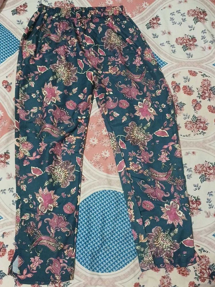 Floral Print Palazzo Pants