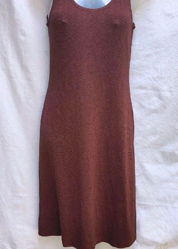 Chocolate Brown Shimmer Bodycon Dress