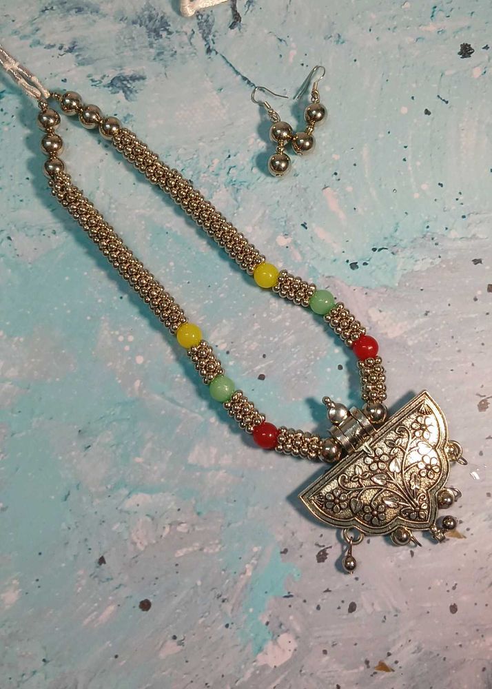 Boho Ethnic Necklace &amp; Earring Set