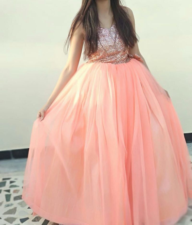 Stunning Sequin &amp; Tulle Gown