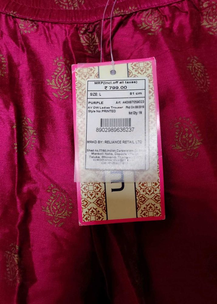 Vibrant Pink Ethnic Trousers