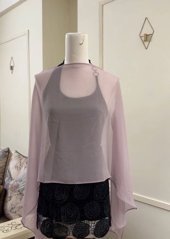 Sheer Lavender Dupatta