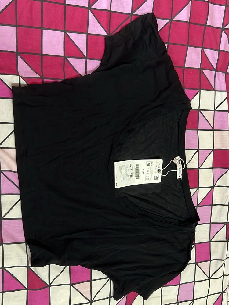 Zara Black Crop Top