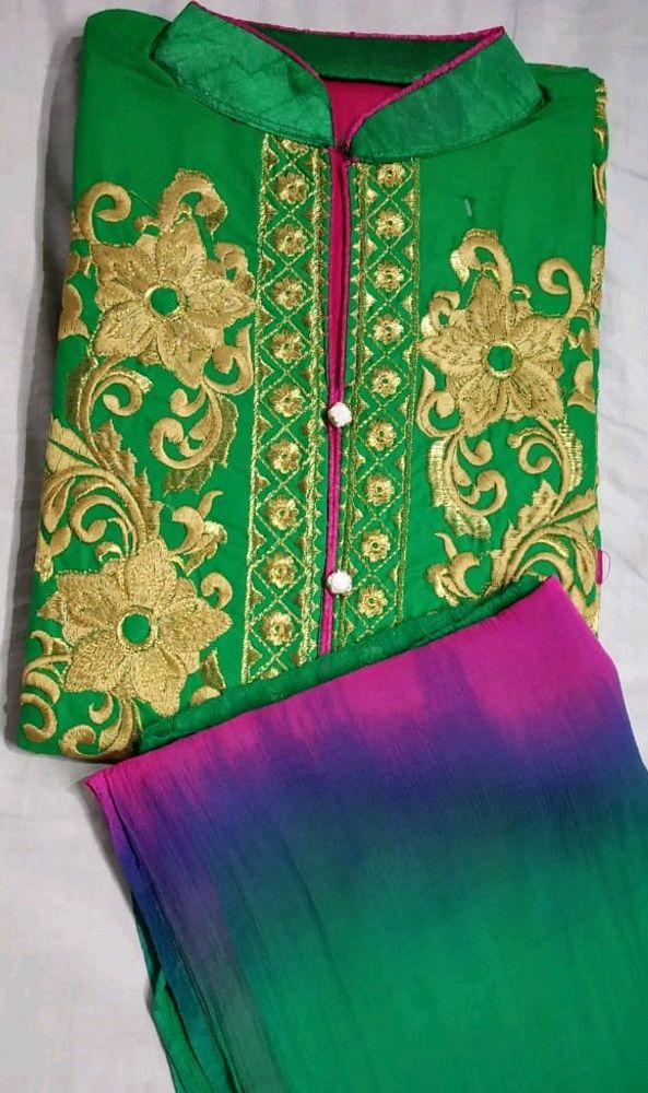 Embroidered suit fabric