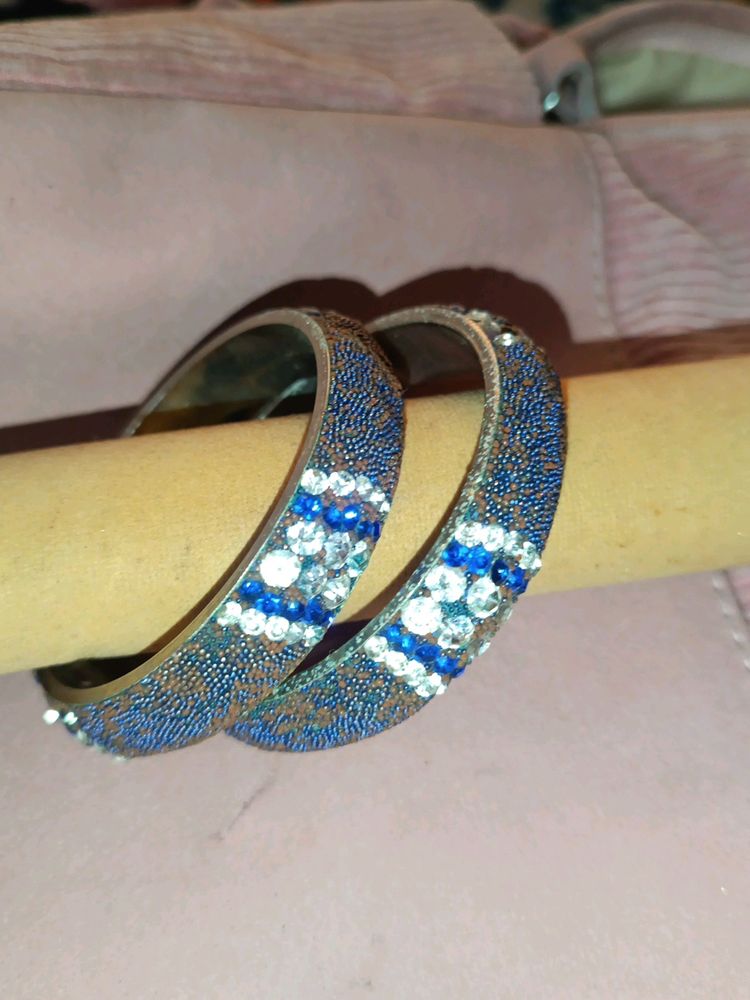 Blue Bangle Set Of 2