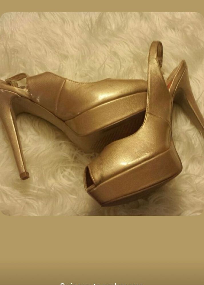 Golden  High Heels