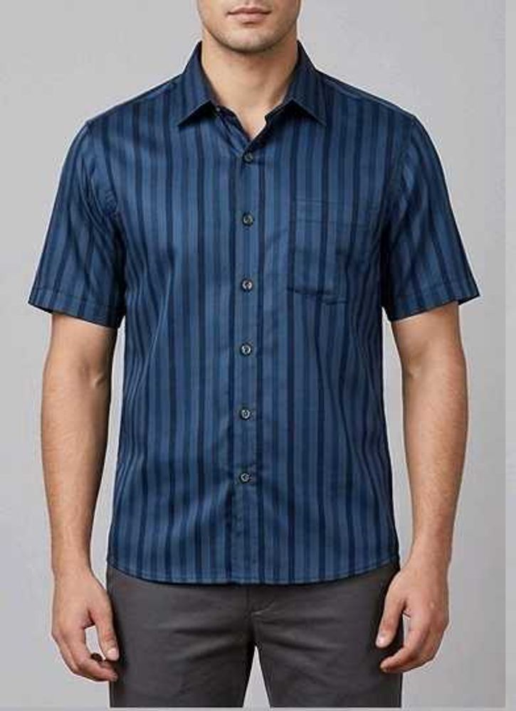Men's Striped Short Sleeve Shirt
