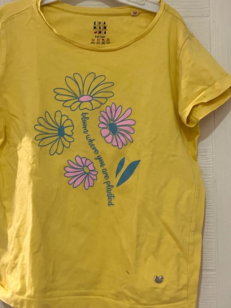 Yellow Floral T-Shirt