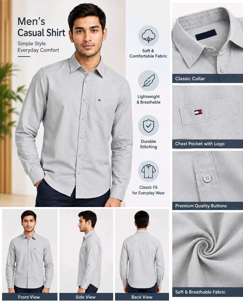 Men's Casual Long Sleeve Shirt