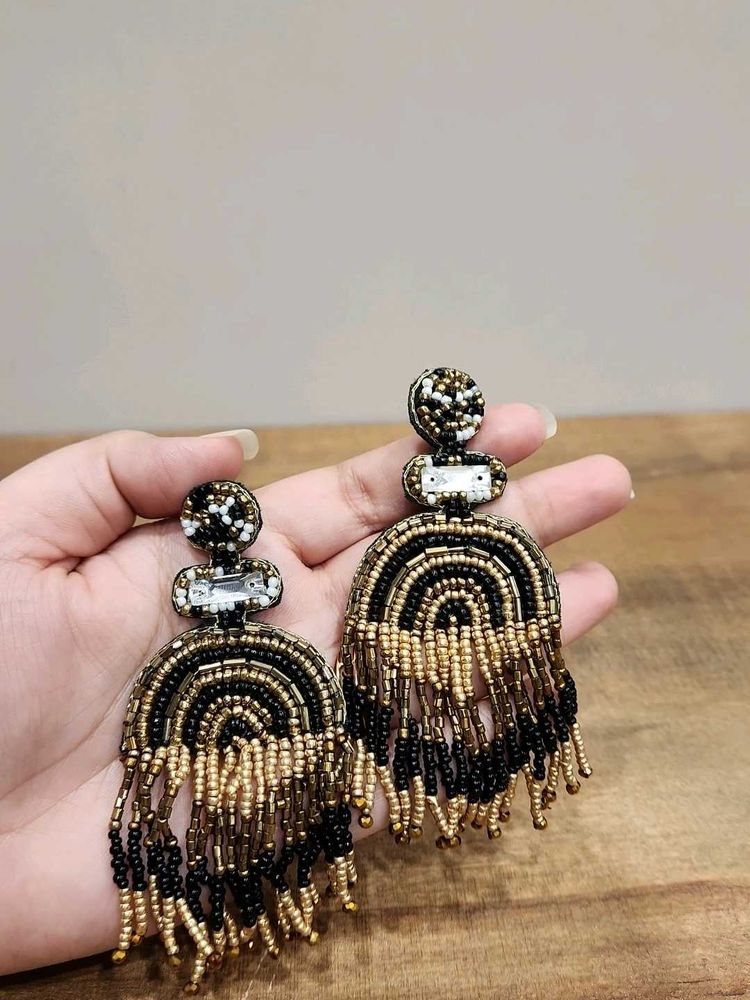 Beaded Statement Earrings