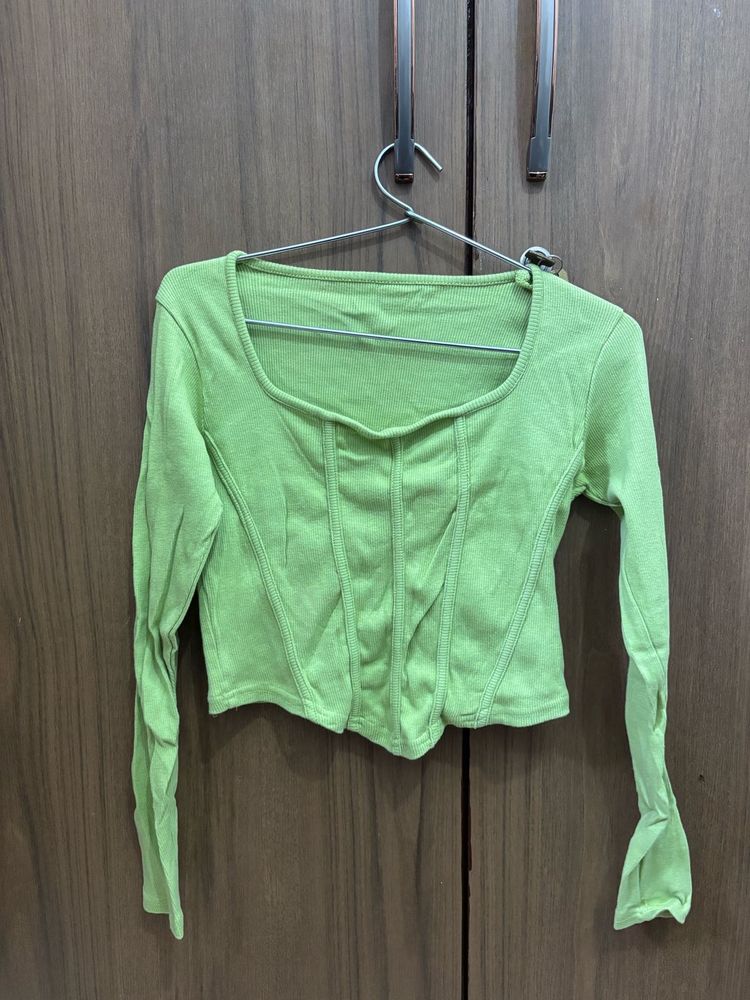 Lime Green Corset Top