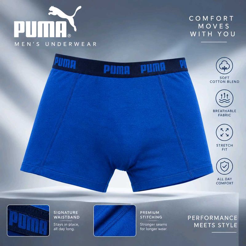PUMA Men's Blue Boxer Underwear