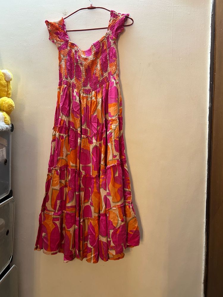 Colorful Tiered Maxi Dress