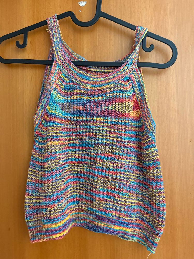 Colorful Knit Tank Top