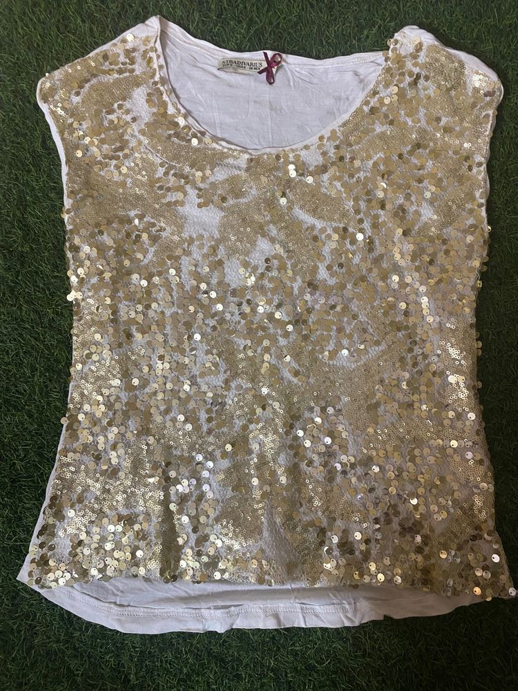 Sparkly Gold Sequin Top