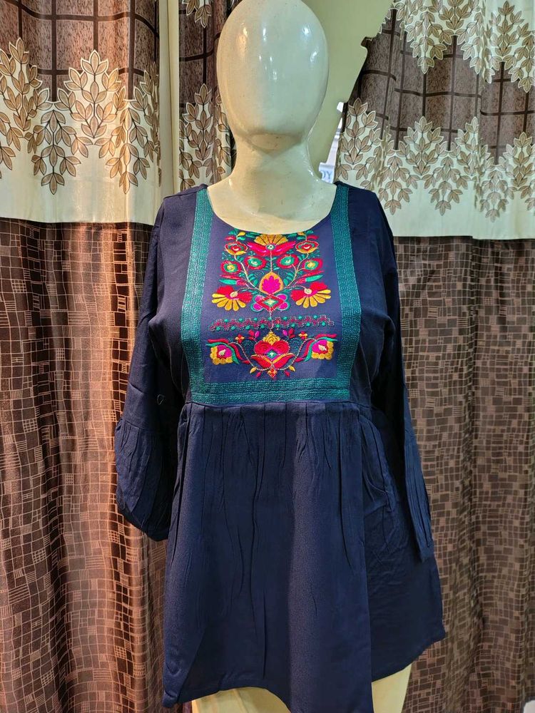 New Embroidered short Kurti or tops
