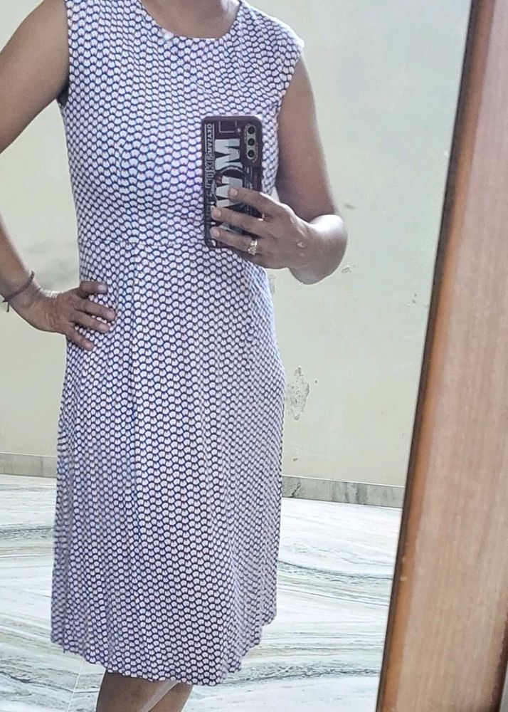 Patterned Casual Dress