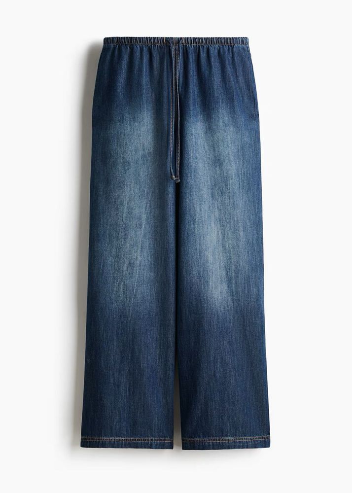 Denim Drawstring Trousers