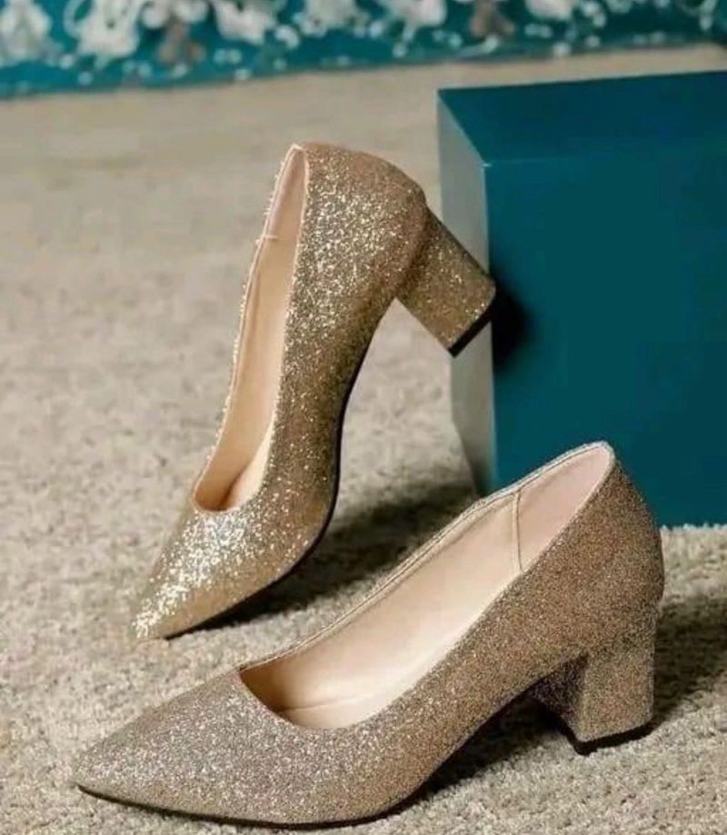 Sparkling Gold Heels