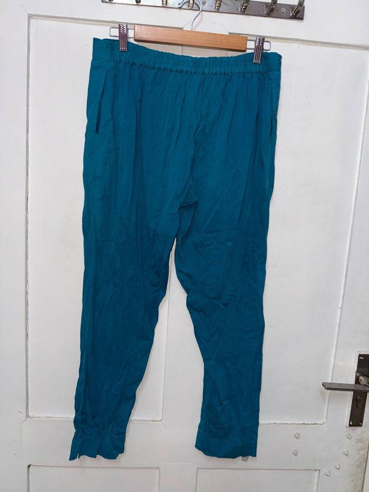 Teal Blue Comfortable Pants