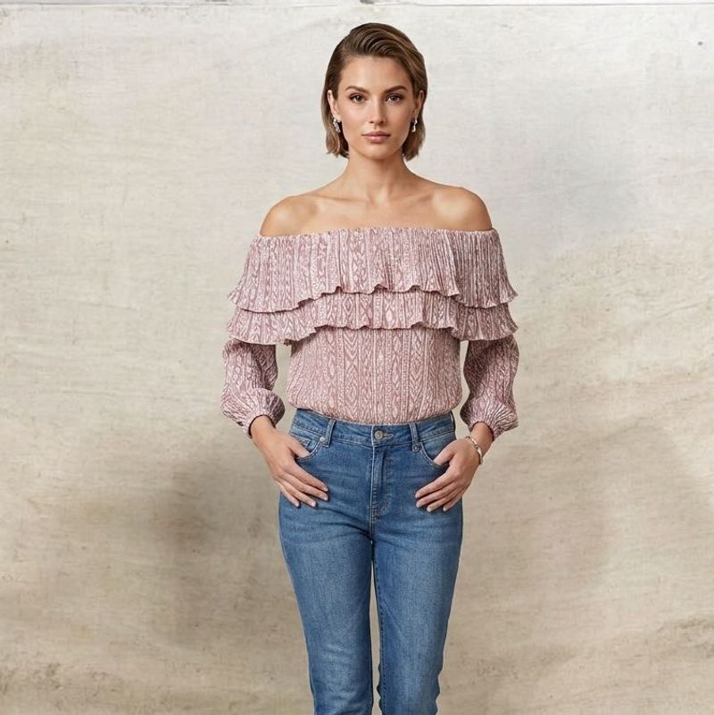 Chic Ruffled Off-Shoulder Top