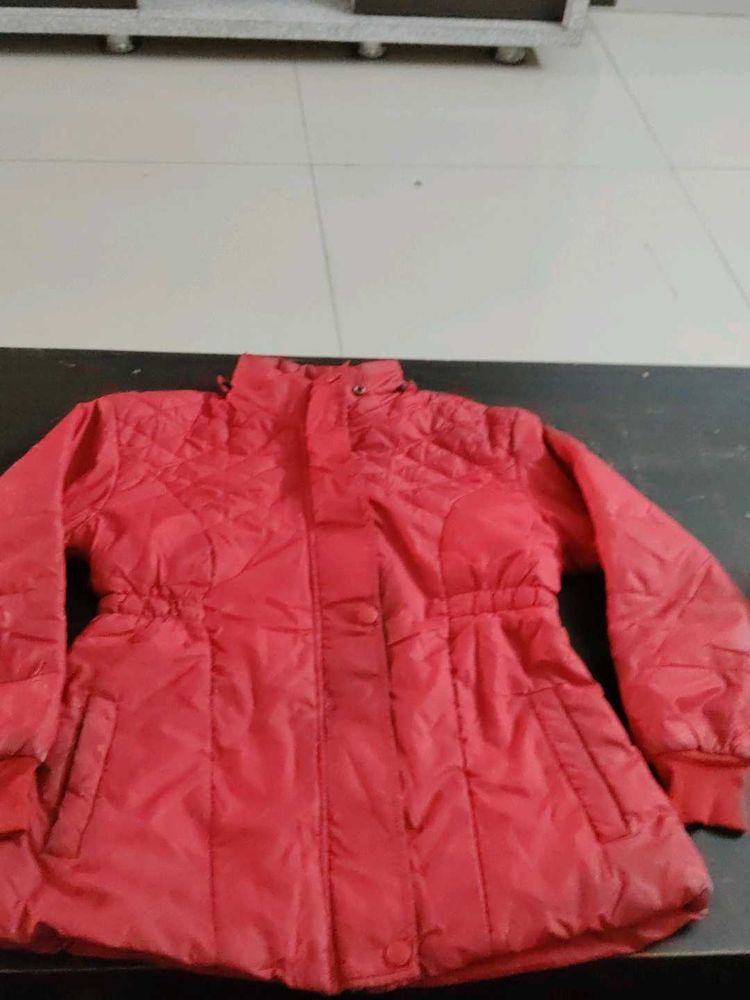 Red Quilted Jacket
