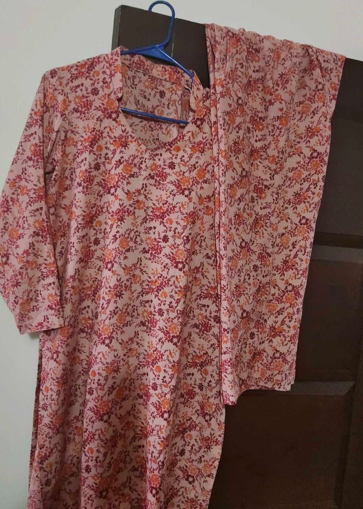 Floral Kurta with Pants Set