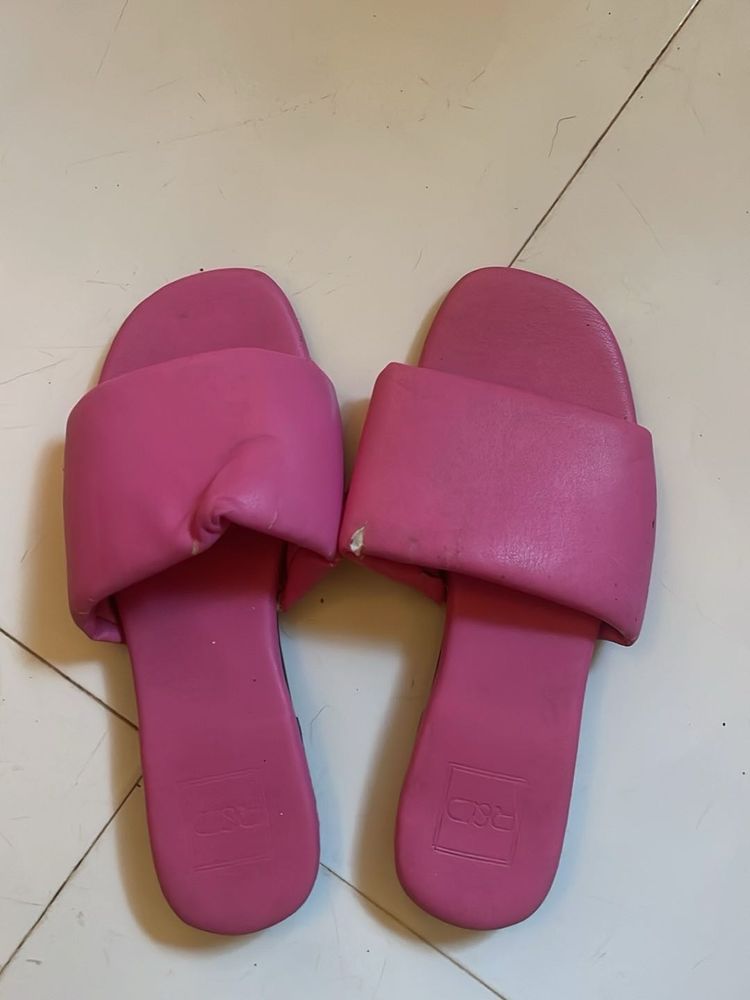 Pink Padded Slides