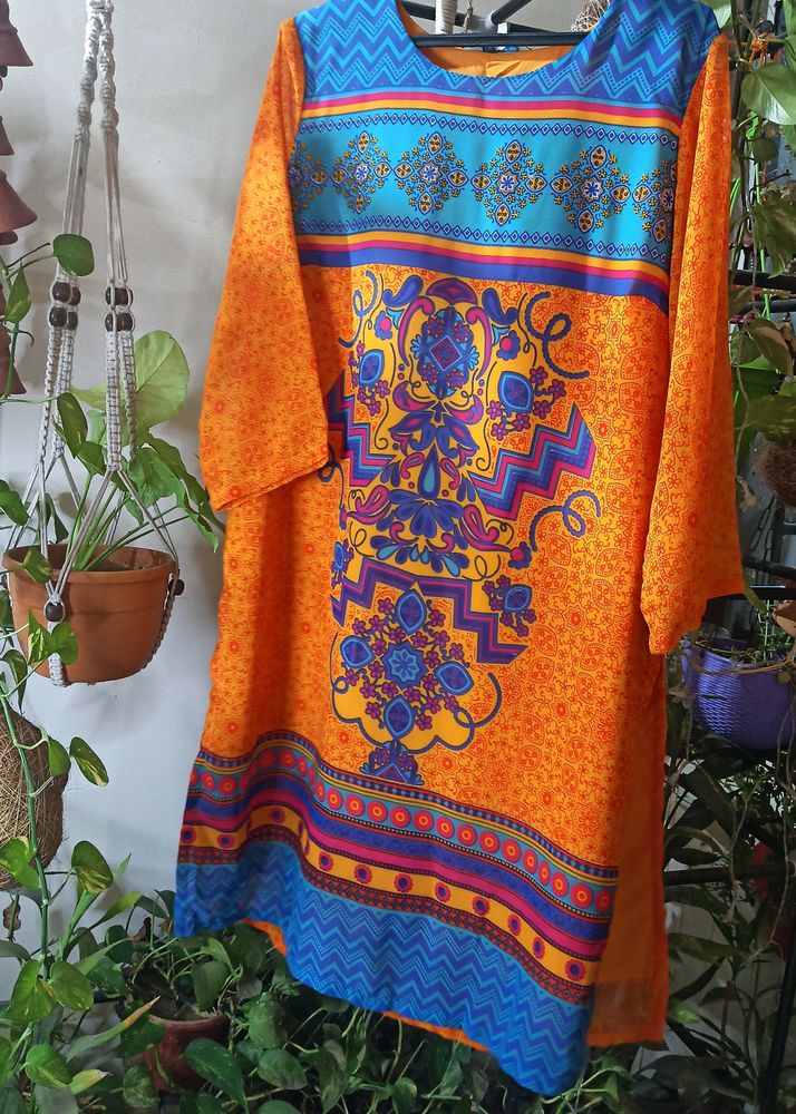 Very Pretty Printed Kurti From Brand Global Desi I