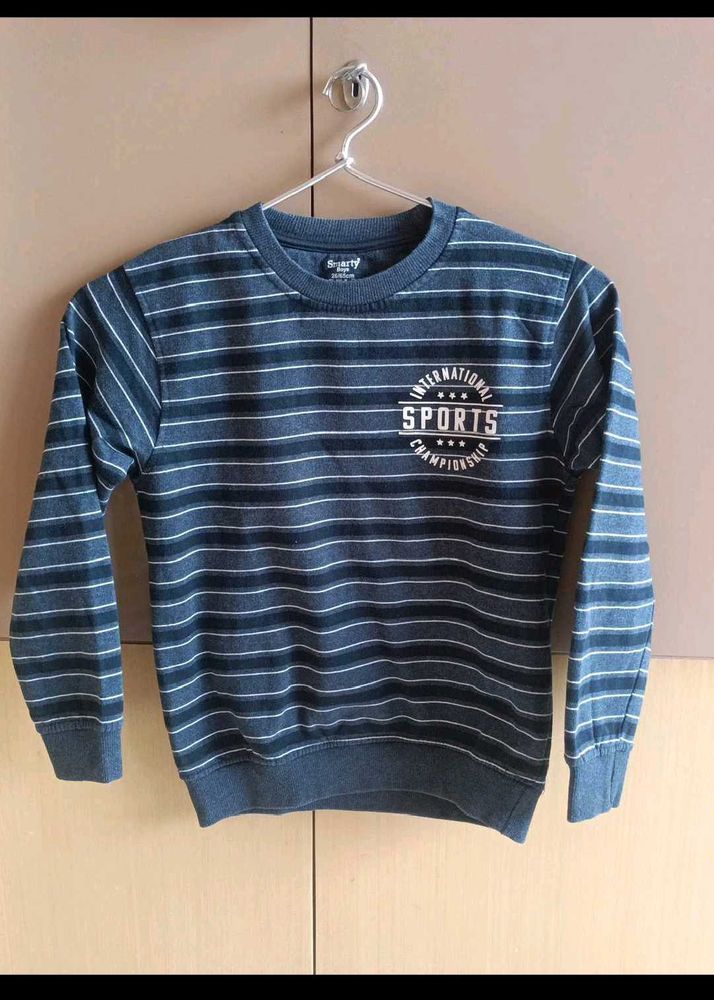 Boys' Striped Long Sleeve Sweatshirt