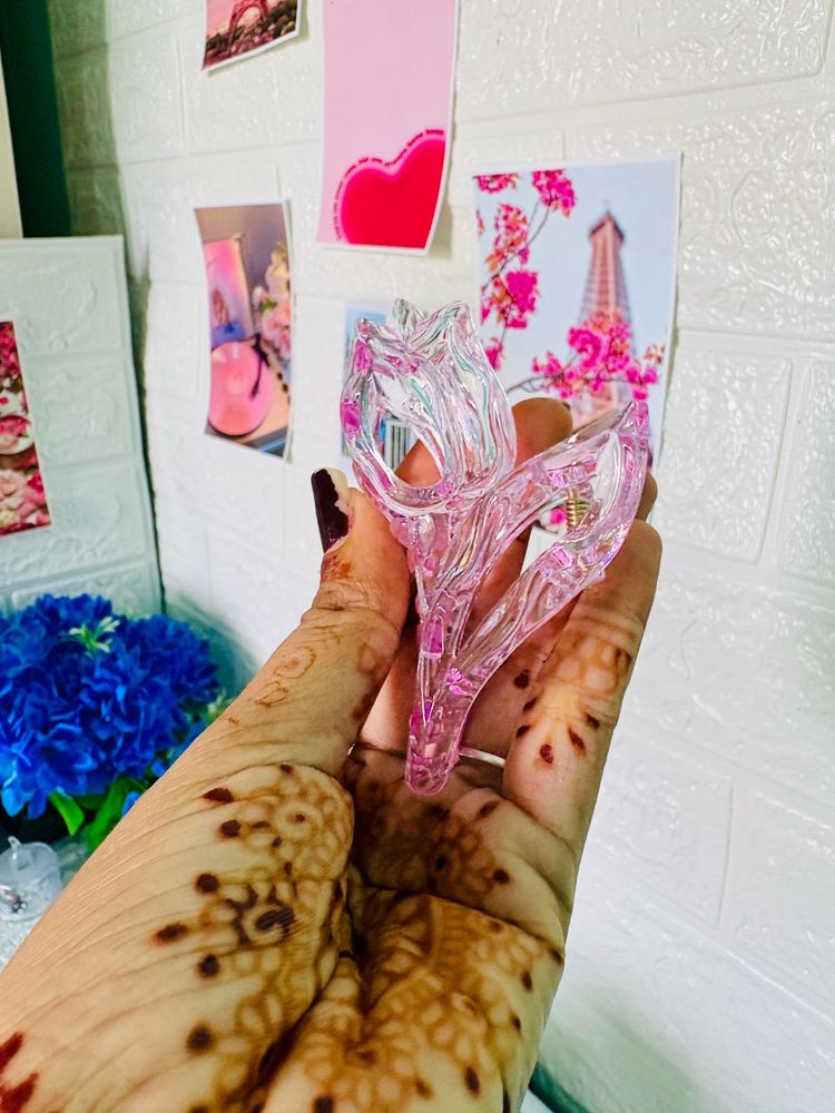 Cute Pink Tulip Hair Claw