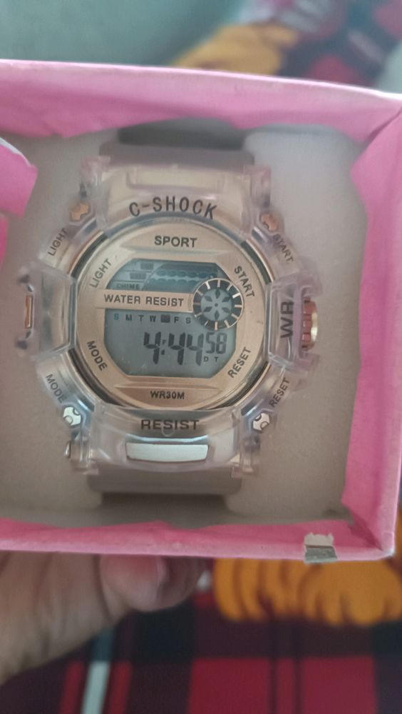 man digital watch