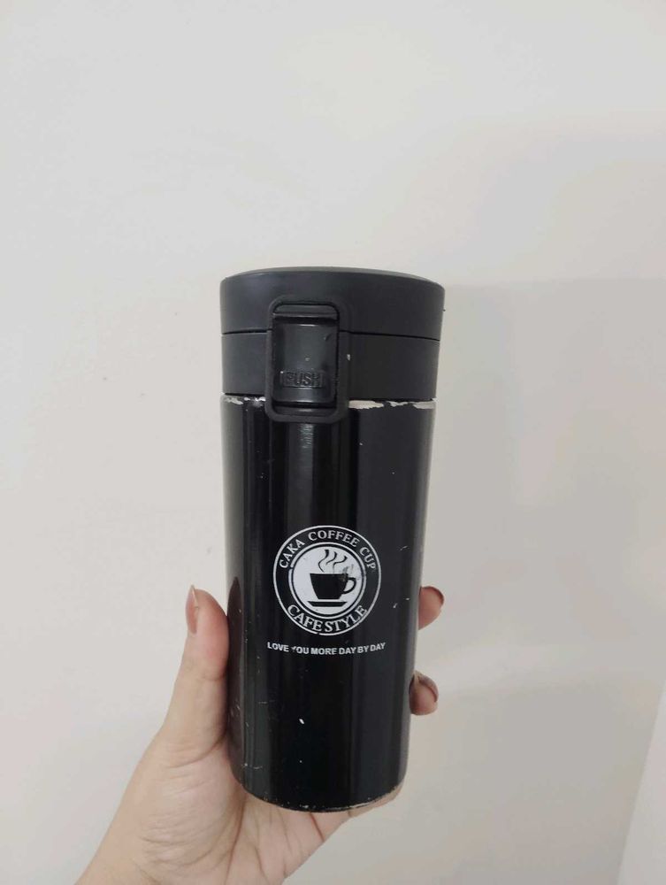 Black "Cafe Style" Coffee Tumbler