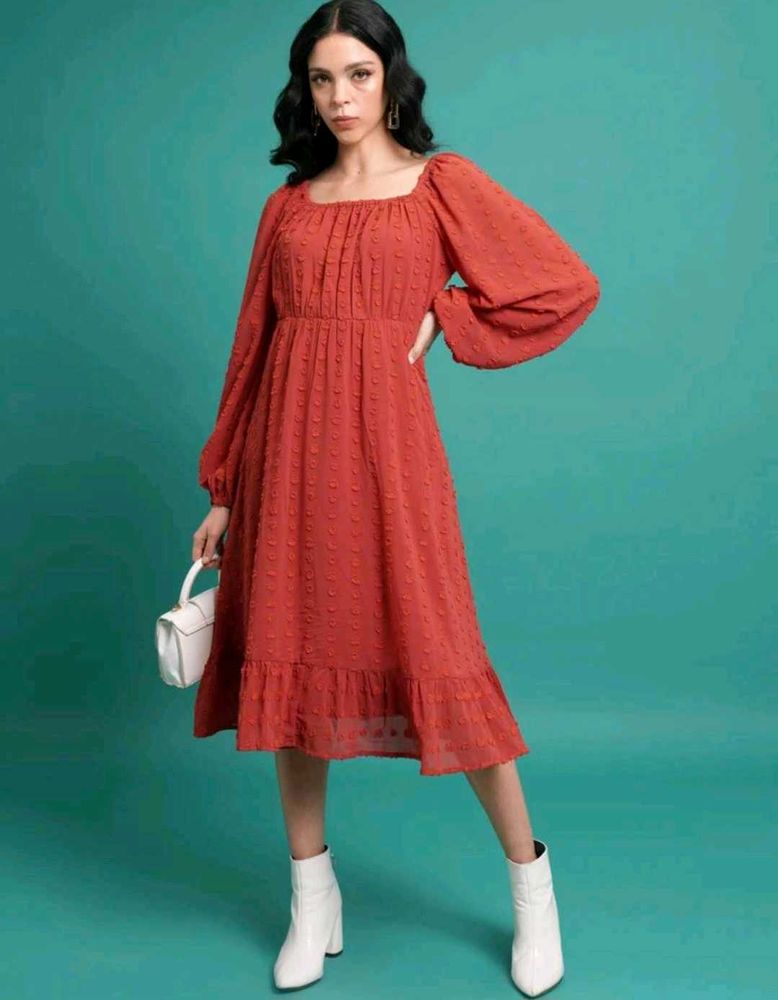 Tokyo Talkies Women A-Line Midi Dress