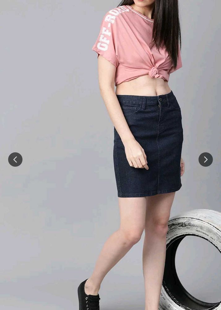 Stylish Denim Mini Skirt