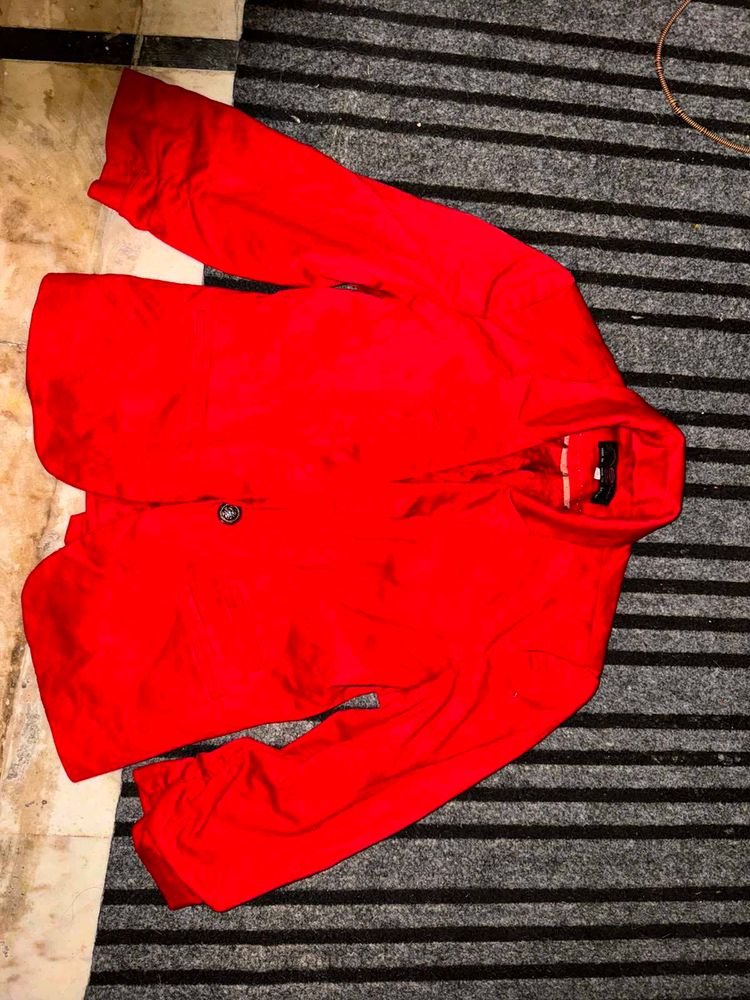 Red Blazer for Office Wear