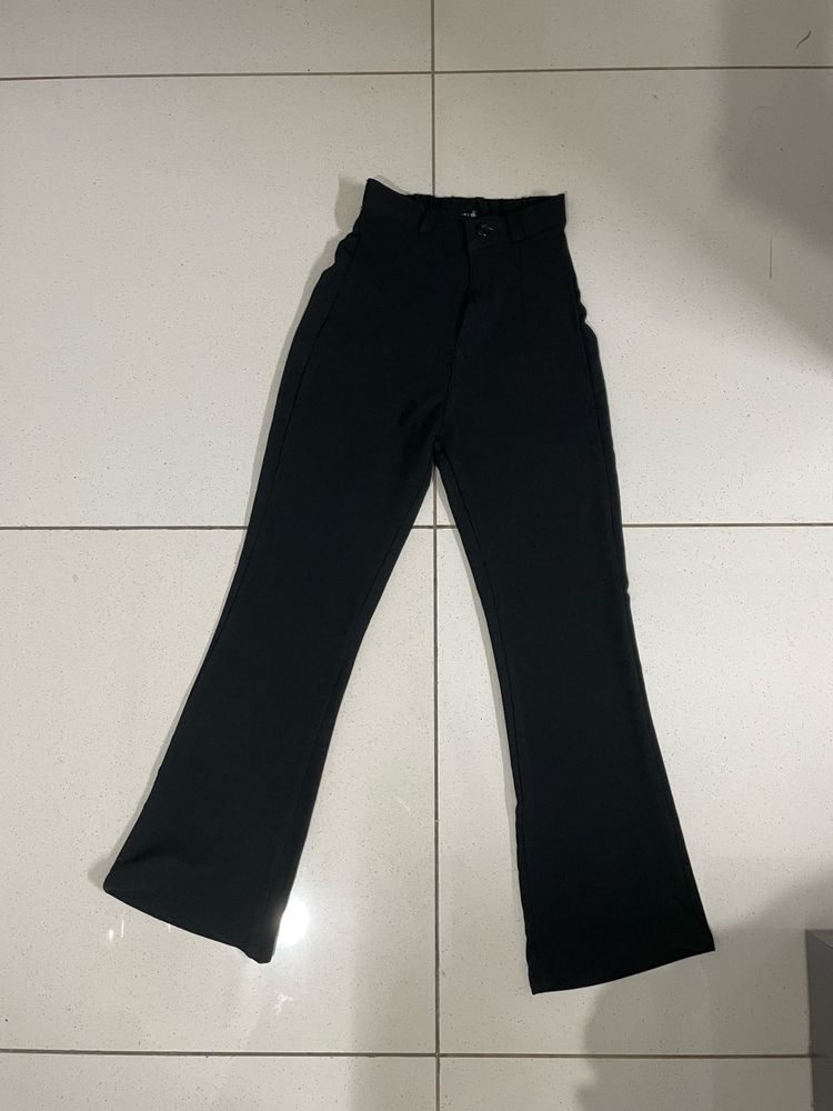 Black Flare Leg Pants