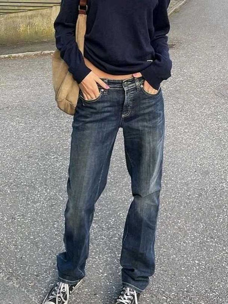 slim fit blue denim