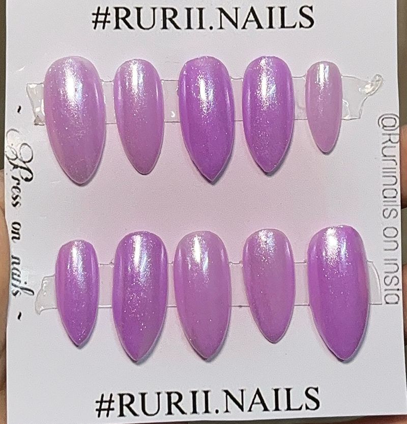 Lavender Press-On Nails
