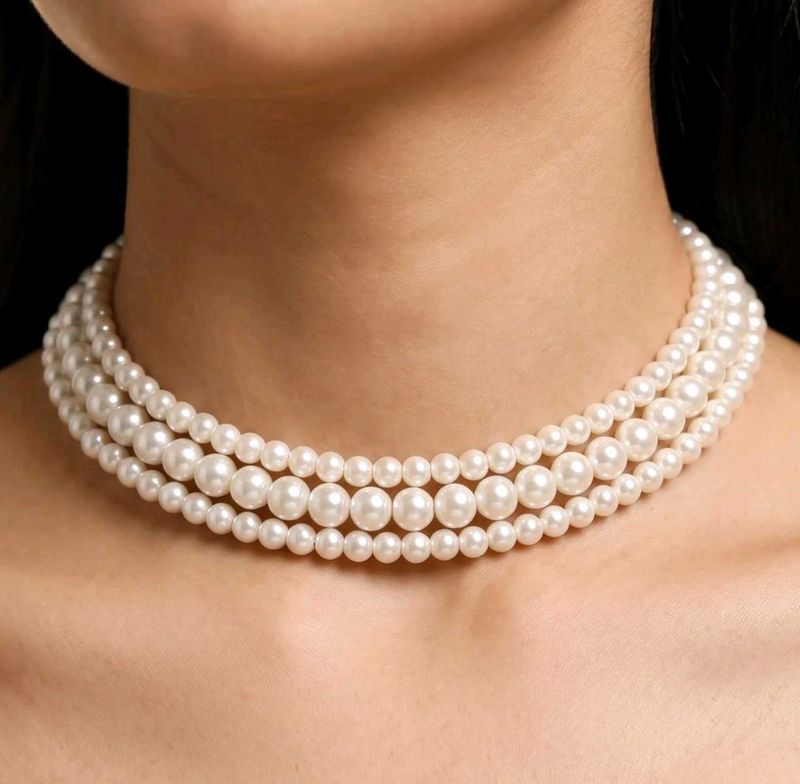 Elegant Multi-Strand Pearl Necklace