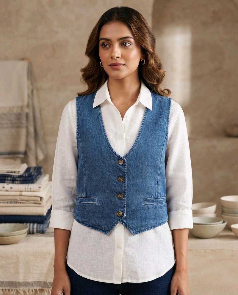 Classic Denim Vest jacket